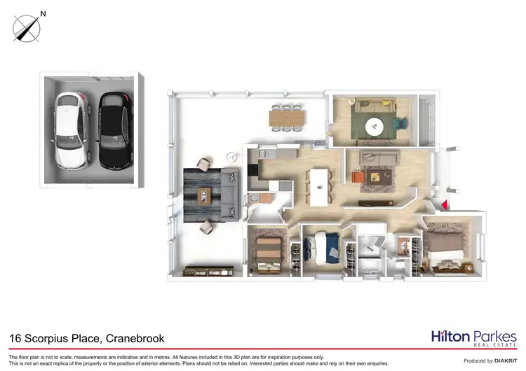 Floorplan of Homely house listing, 16 Scorpius Place, Cranebrook NSW 2749