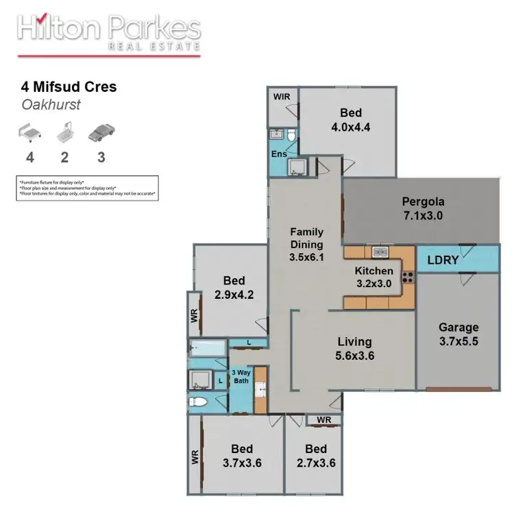 Floorplan of Homely house listing, 4 Mifsud Crescent, Oakhurst NSW 2761