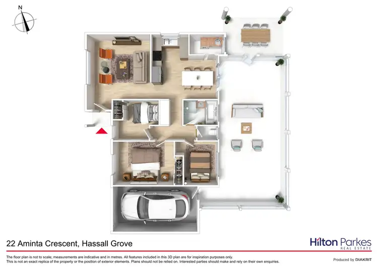 Floorplan of Homely house listing, 22 Aminta Crescent, Hassall Grove NSW 2761