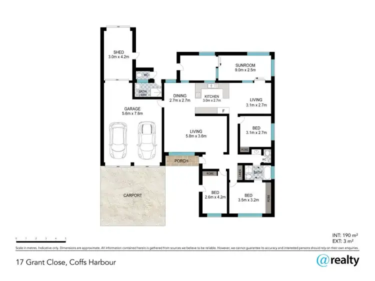 Floorplan of Homely house listing, 17 Grant Close, Coffs Harbour NSW 2450