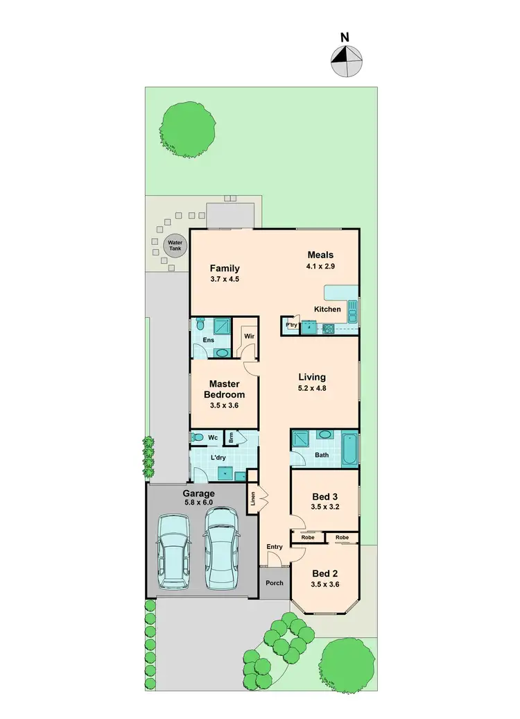 Floorplan of Homely house listing, 11 Alan Drive, Wallan VIC 3756