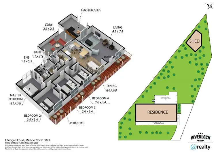 Floorplan of Homely house listing, 1 Grogan Court, Mirboo North VIC 3871