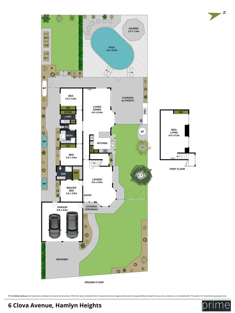 Floorplan of Homely house listing, 6 Clova Avenue, Hamlyn Heights VIC 3215