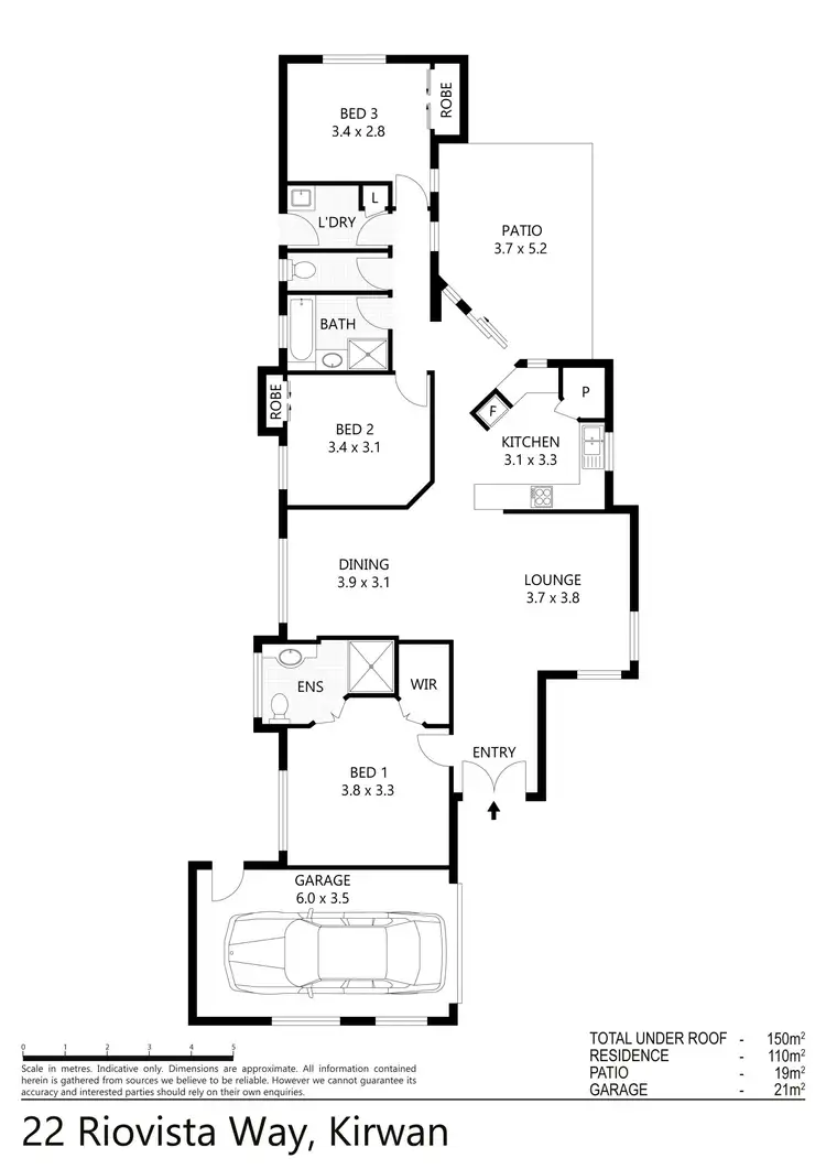 Floorplan of Homely house listing, 22 Riovista Way, Kirwan QLD 4817