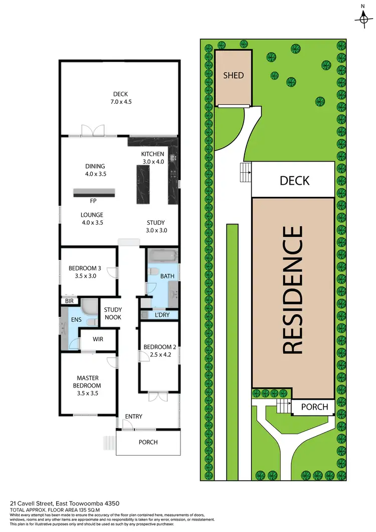Floorplan of Homely house listing, 21 Cavell Street, East Toowoomba QLD 4350