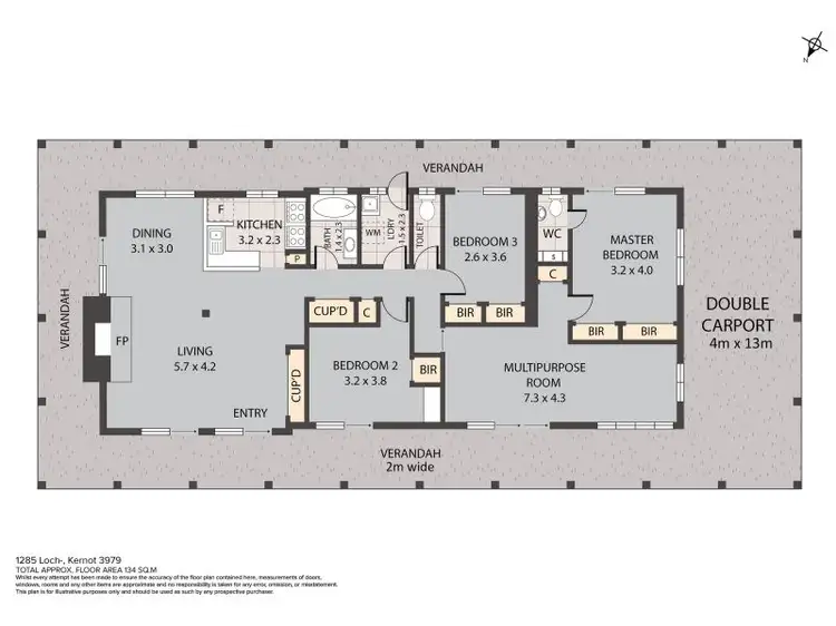 Floorplan of Homely rural property listing, 1285 Loch-Kernot Road, Kernot VIC 3979