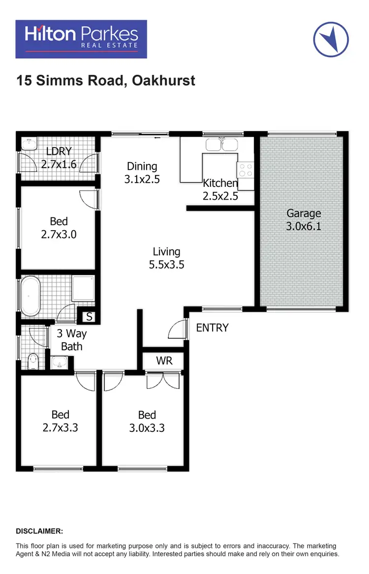 Floorplan of Homely house listing, 15 Simms Rd, Oakhurst NSW 2761