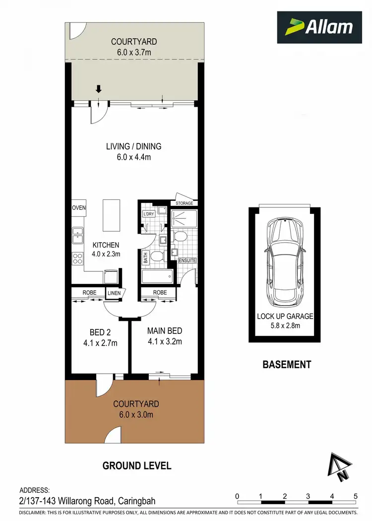 Floorplan of Homely apartment listing, 2/137 Willarong Road, Caringbah NSW 2229