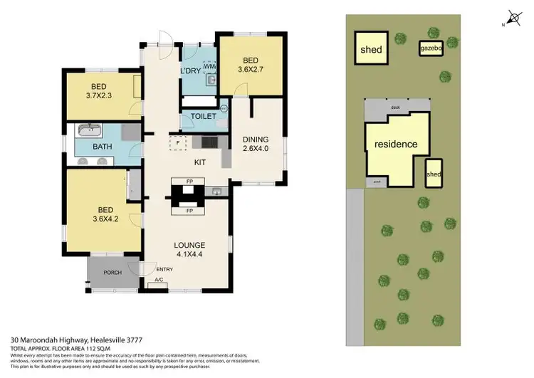 Floorplan of Homely house listing, 30 Maroondah Highway, Healesville VIC 3777