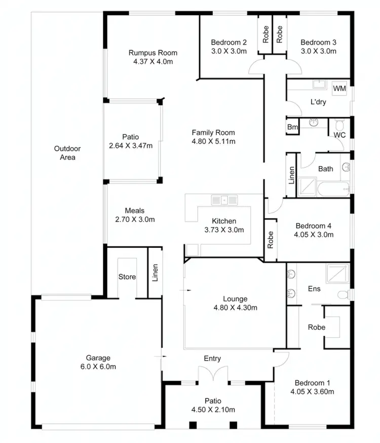 Floorplan of Homely house listing, 7 Noric Court, Yamanto QLD 4305