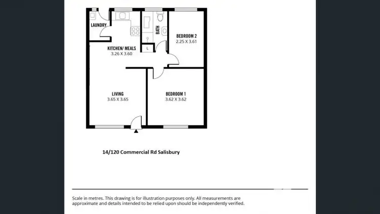 Floorplan of Homely unit listing, 14/120 Commercial Road, Salisbury SA 5108