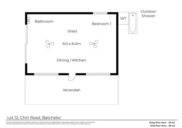 Floorplan of Homely rural property listing, Lot 12 Hundred of Goyder, Batchelor NT 845