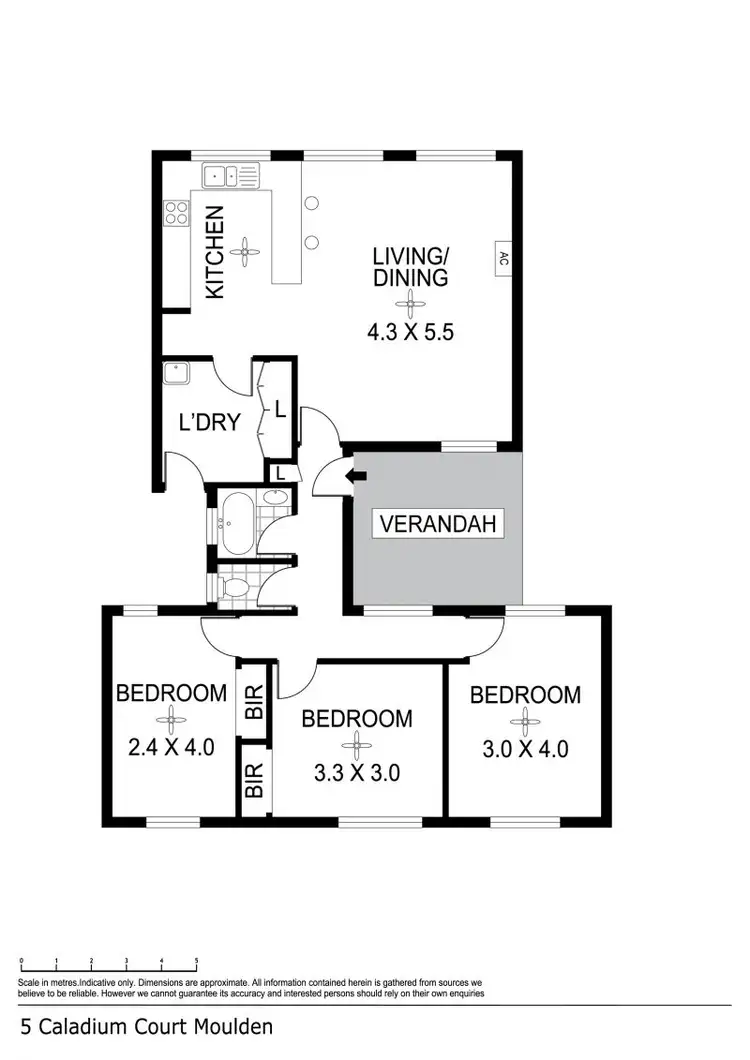 Floorplan of Homely house listing, 5 Caladium Court, Moulden NT 830