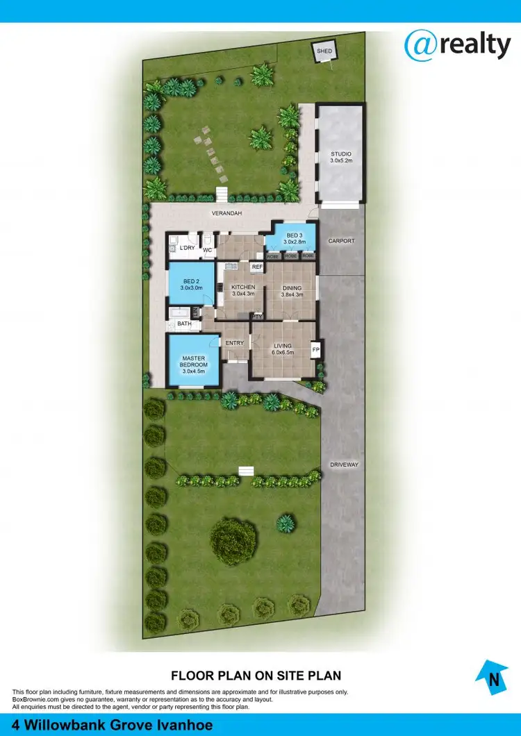 Floorplan of Homely house listing, 4 Willowbank Grove, Ivanhoe VIC 3079