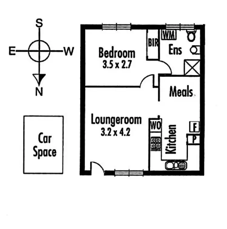 Floorplan of Homely apartment listing, 10/111 Gillies Street, Fairfield VIC 3078