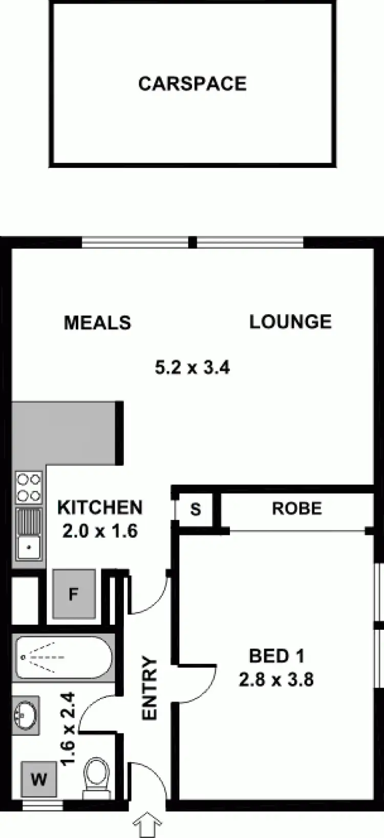Floorplan of Homely apartment listing, 3/176 St Georges Road, Northcote VIC 3070