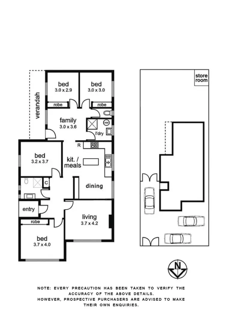 Floorplan of Homely house listing, 345 Edwardes Street, Reservoir VIC 3073