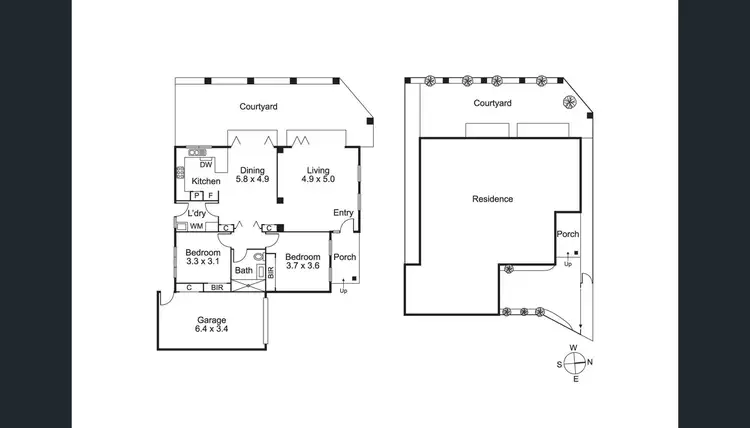 Floorplan of Homely unit listing, 2/19 Butler Street, Preston VIC 3072