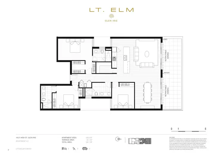 Floorplan of Homely apartment listing, Penthouse 302/19-21 High Street, Glen Iris VIC 3146