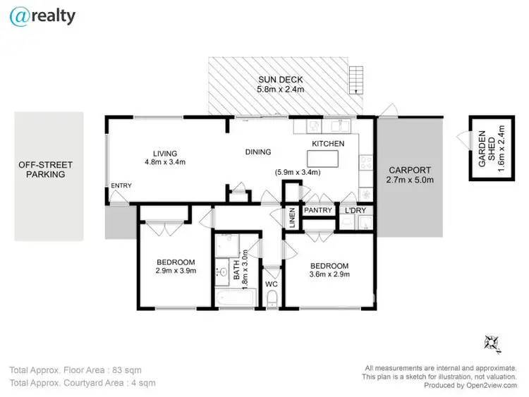 Floorplan of Homely house listing, 1/9 Jetty Road, Old Beach TAS 7017