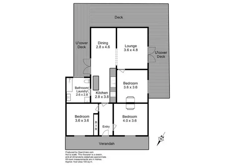 Floorplan of Homely house listing, 13 Ellenor Street, Scottsdale TAS 7260