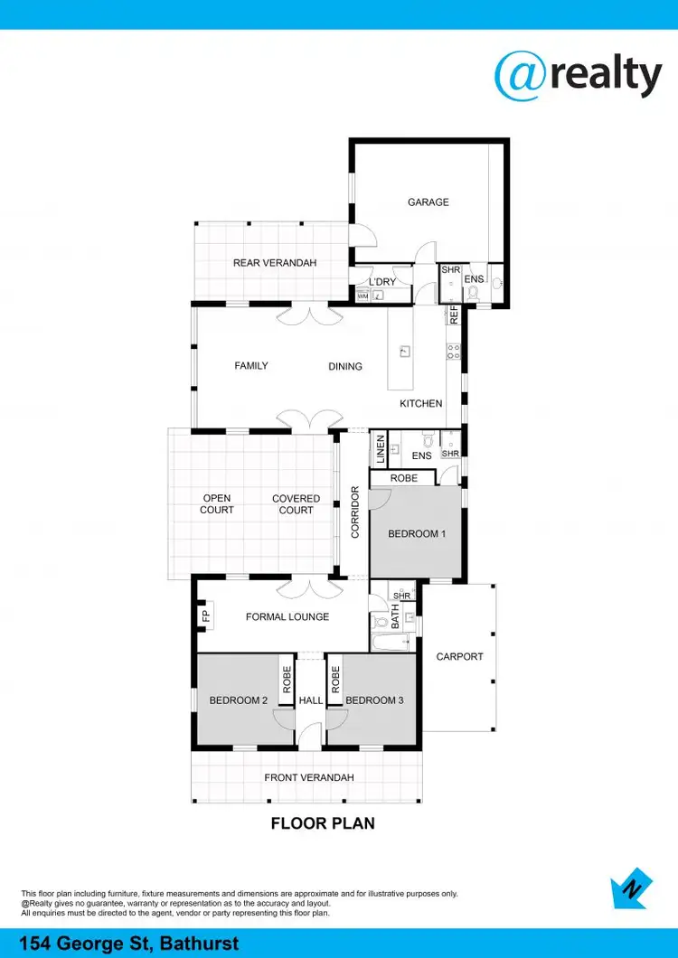 Floorplan of Homely house listing, 154 George St, Bathurst NSW 2795