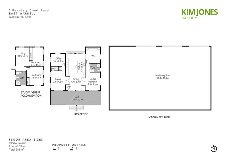 Floorplan of Homely rural property listing, 2 Boundary Creek Road, East Wardell NSW 2477