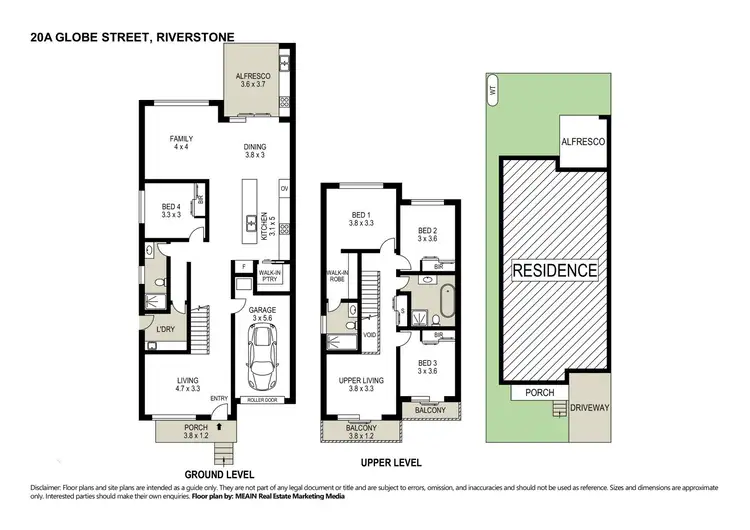 Floorplan of Homely house listing, 20a Globe Street, Riverstone NSW 2765