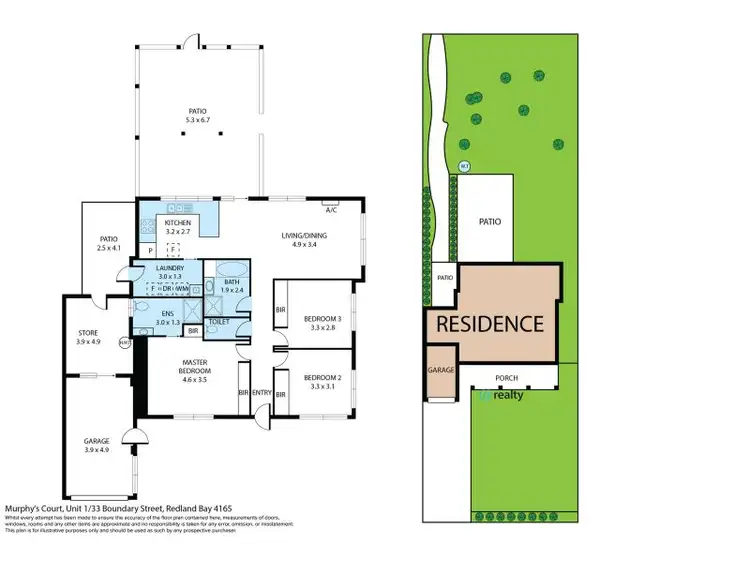 Floorplan of Homely villa listing, 1/33 Boundary Street, Redland Bay QLD 4165
