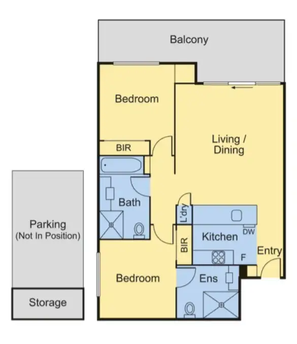Floorplan of Homely apartment listing, 17/17 Robe Street, St Kilda VIC 3182