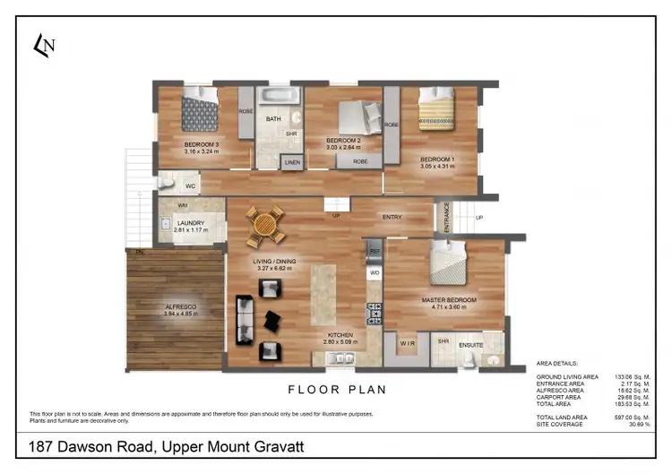 Floorplan of Homely house listing, 187 Dawson Road, Upper Mount Gravatt QLD 4122