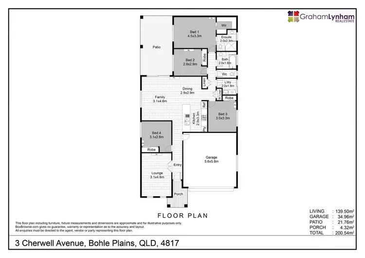 Floorplan of Homely house listing, 3 Cherwell Avenue, Bohle Plains QLD 4817