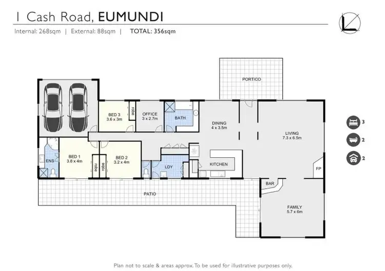 Floorplan of Homely rural property listing, 1 Cash Road, Eumundi QLD 4562