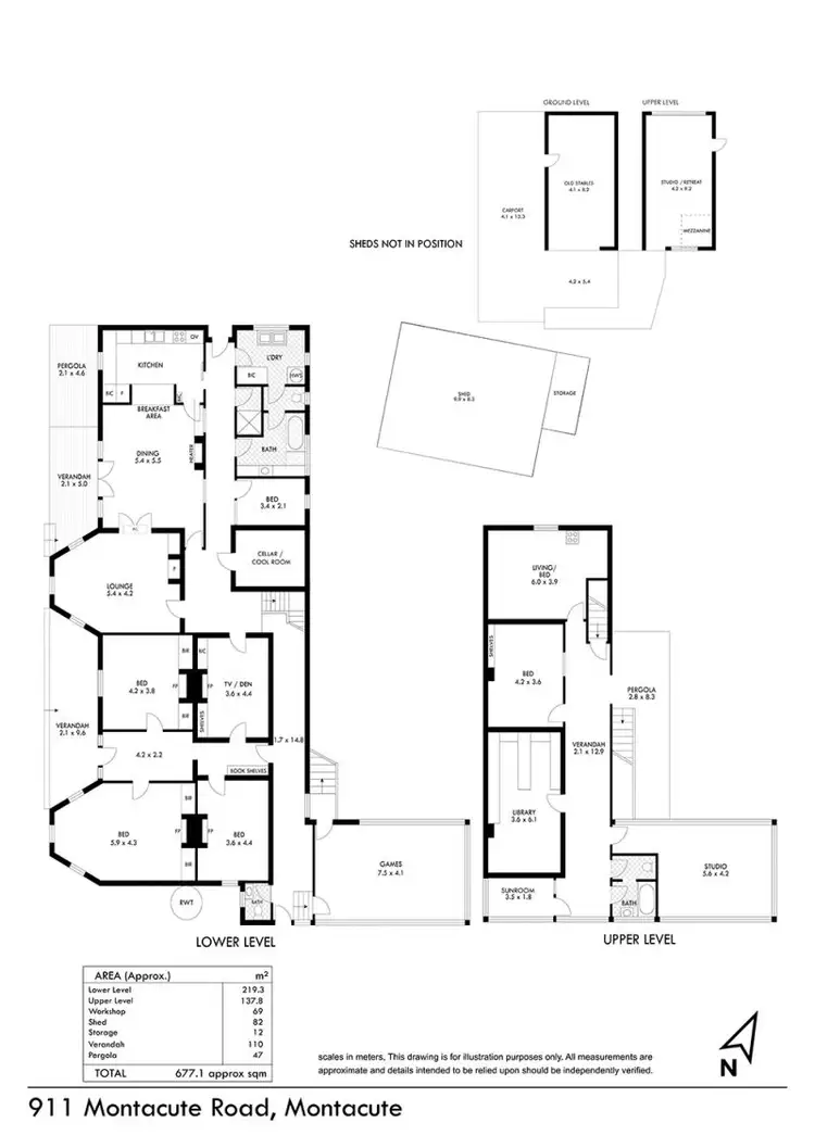 Floorplan of Homely house listing, “Hill View” - 911 Montacute Road, Montacute SA 5134