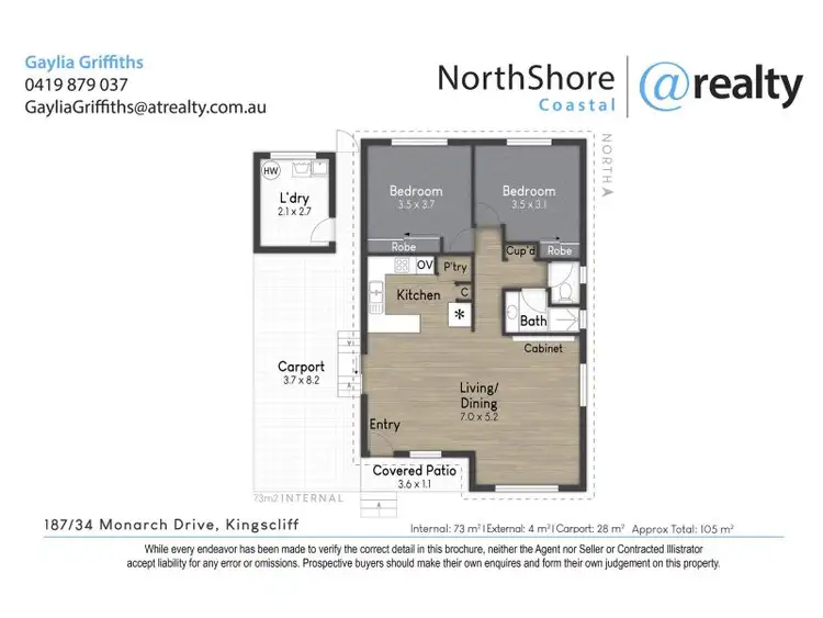 Floorplan of Homely house listing, 187/34 Monarch Drive, Kingscliff NSW 2487