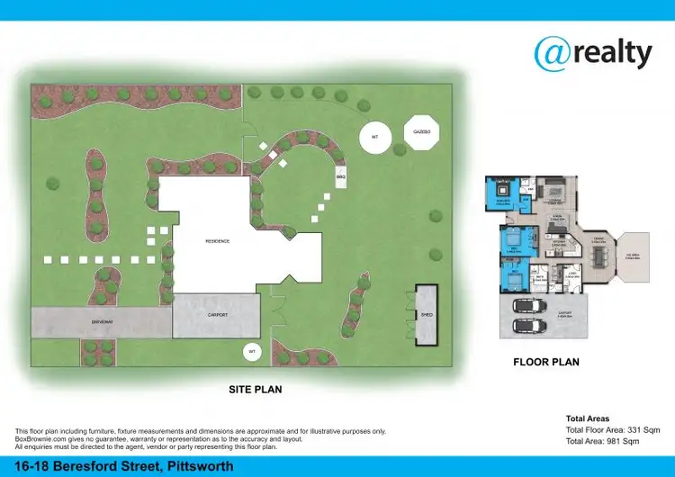 Floorplan of Homely house listing, 16-18 Beresford Street, Pittsworth QLD 4356