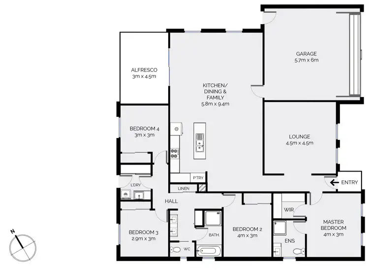 Floorplan of Homely house listing, 6 Sunbright Road, Kelso NSW 2795