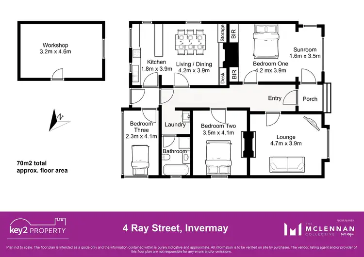 Floorplan of Homely house listing, 4 Ray Street, Invermay TAS 7248