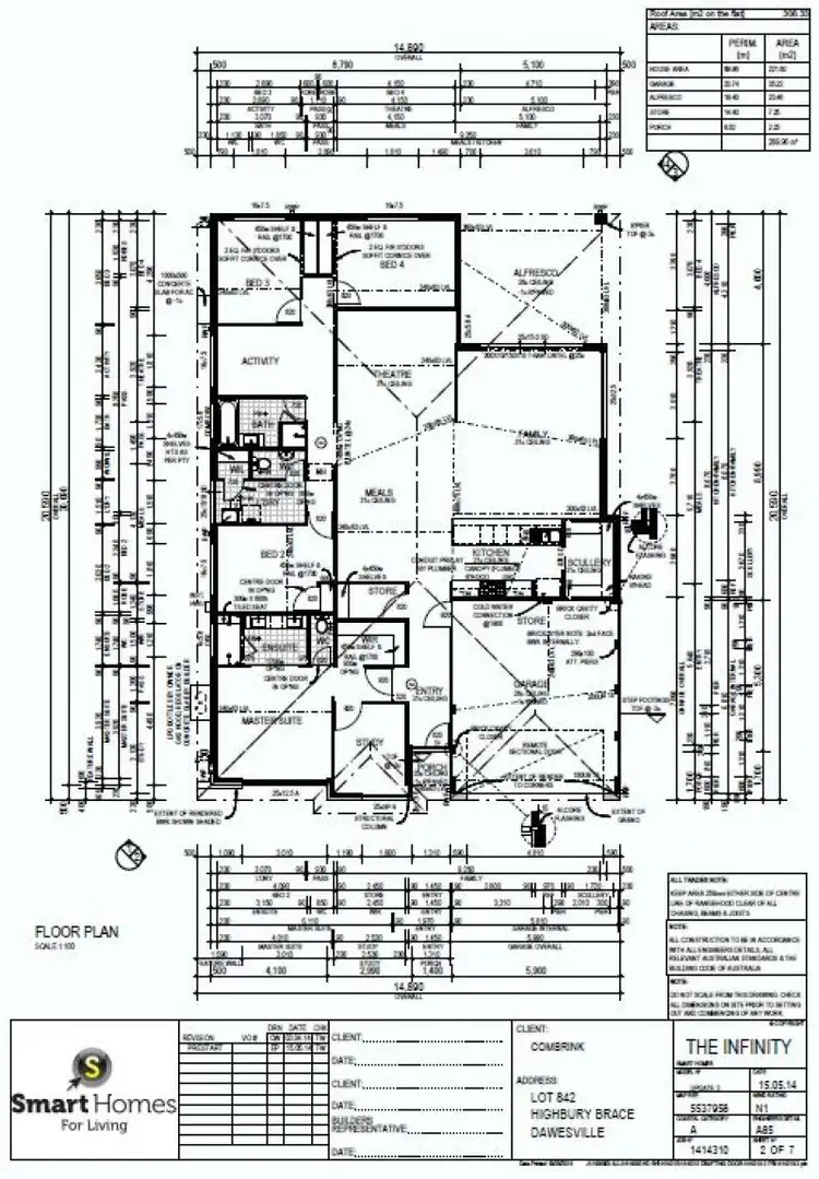 Floorplan of Homely house listing, 10 Highbury Brace, Dawesville WA 6211