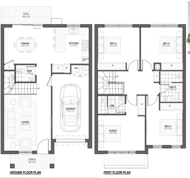 Floorplan of Homely townhouse listing, 46 Godfrey Glade, Schofields NSW 2762