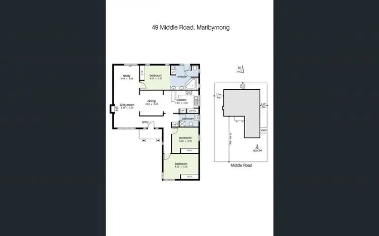 Floorplan of Homely house listing, 49 Middle Road, Maribyrnong VIC 3032