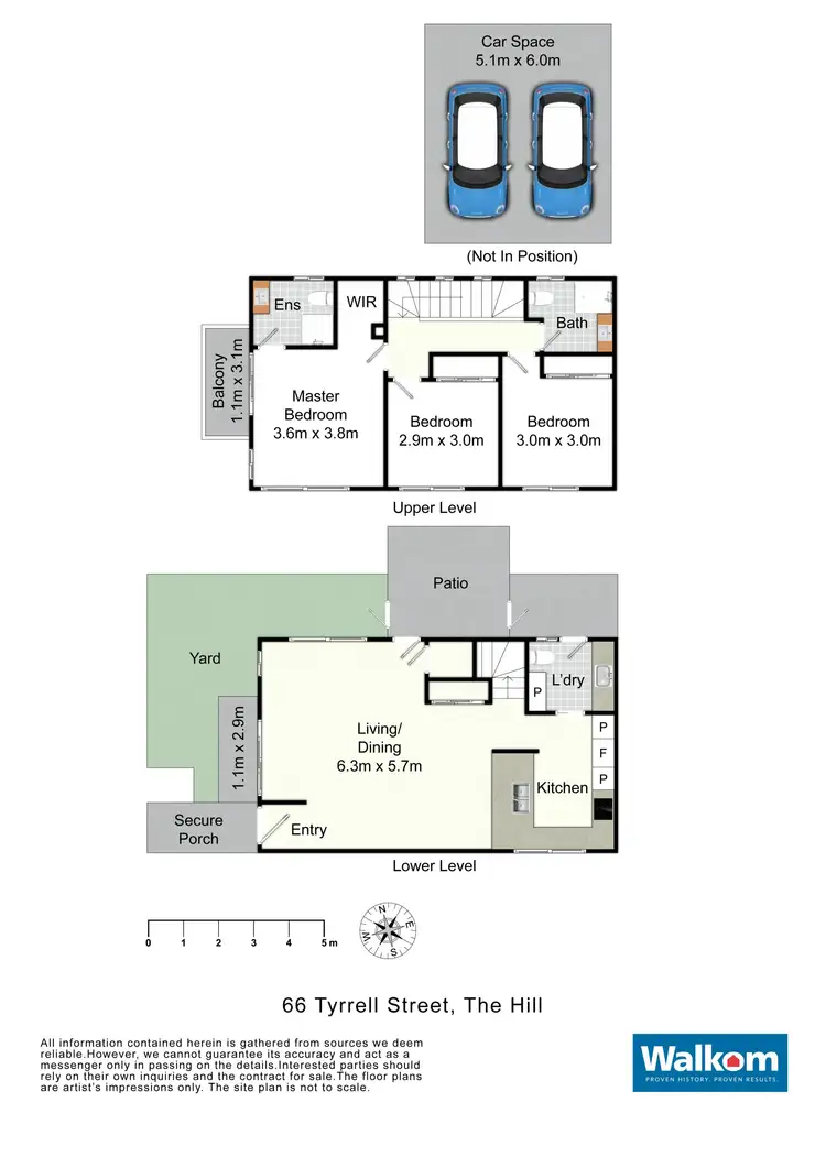 Floorplan of Homely townhouse listing, 66 Tyrrell Street, The Hill NSW 2300
