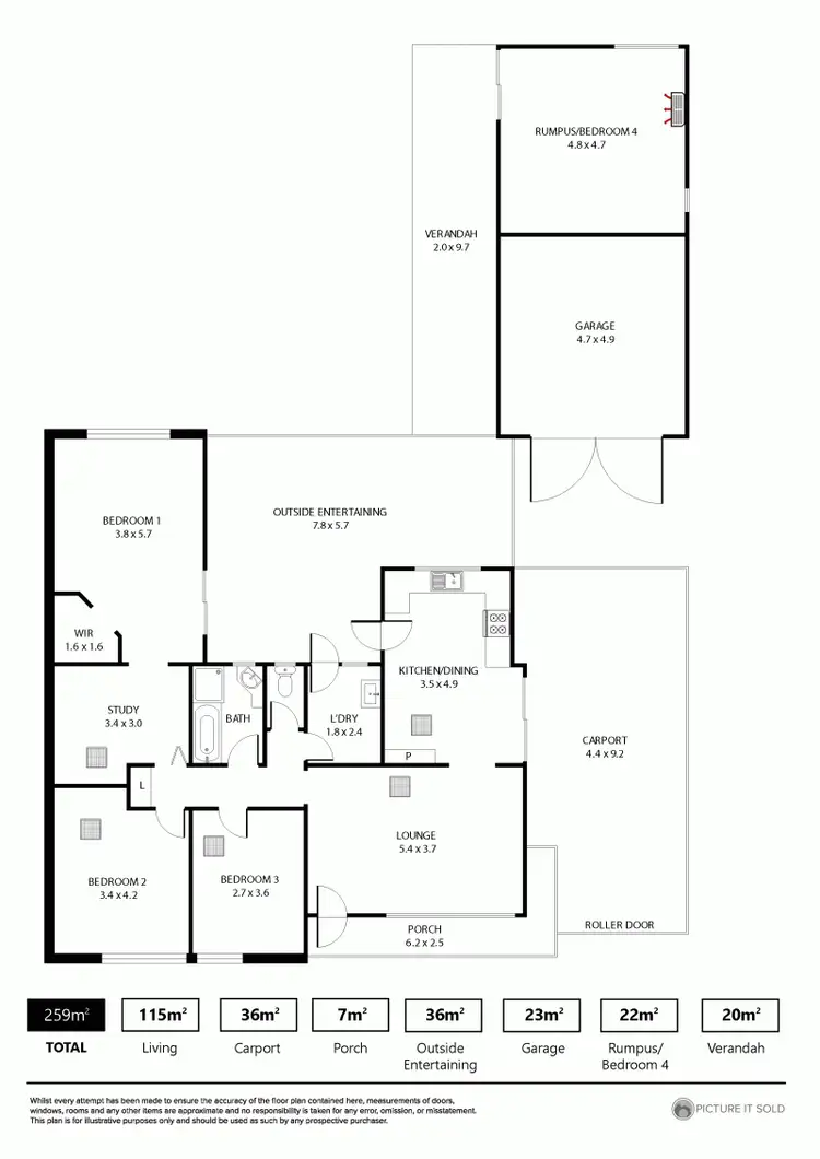 Floorplan of Homely house listing, 10 Buchanan Road, Smithfield Plains SA 5114