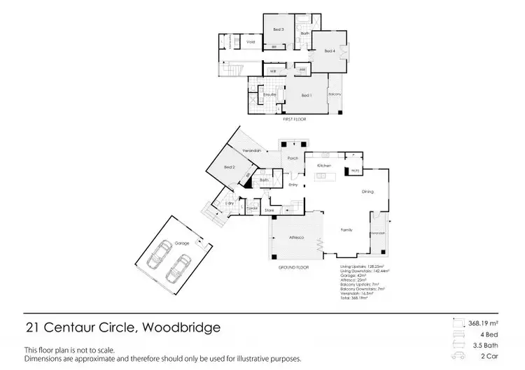 Floorplan of Homely house listing, 21 Centaur Circle, Woodbridge WA 6056