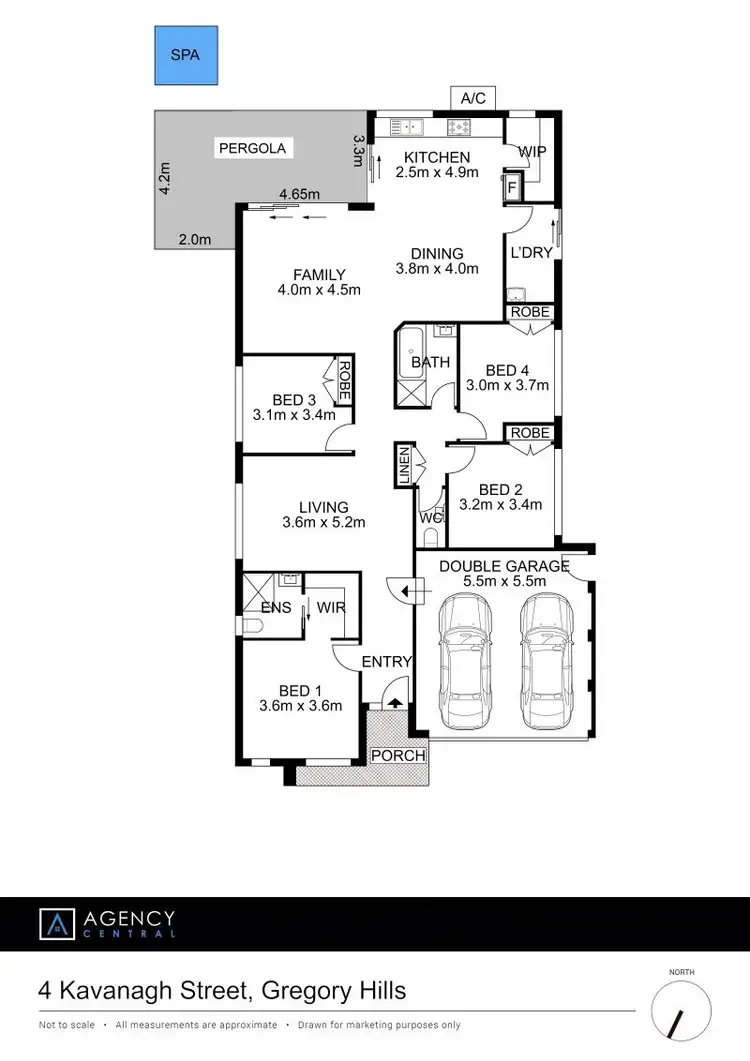 Floorplan of Homely house listing, 4 Kavanagh Street, Gregory Hills NSW 2557