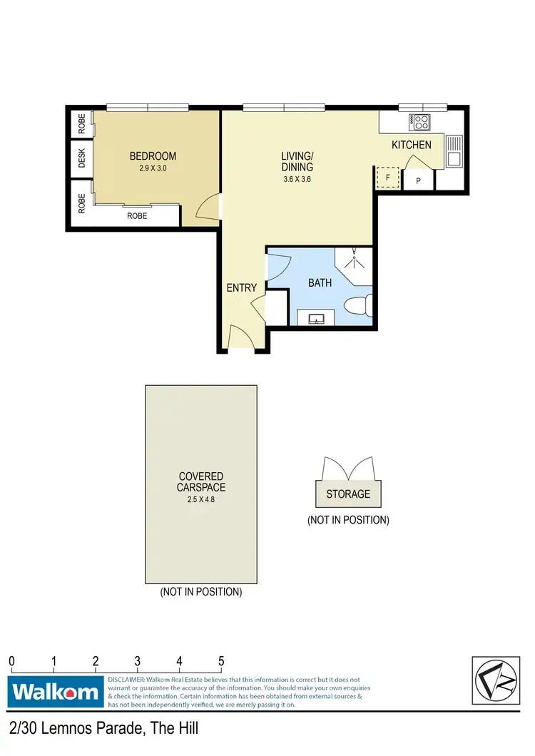 Floorplan of Homely apartment listing, 2/30 Lemnos Parade, The Hill NSW 2300