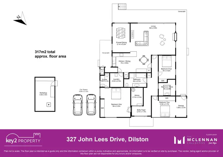 Floorplan of Homely house listing, 327 John Lees Drive, Dilston TAS 7252