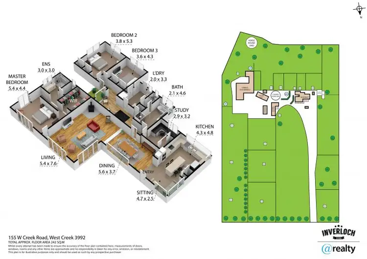 Floorplan of Homely rural property listing, 155 West Creek Road, West Creek VIC 3992