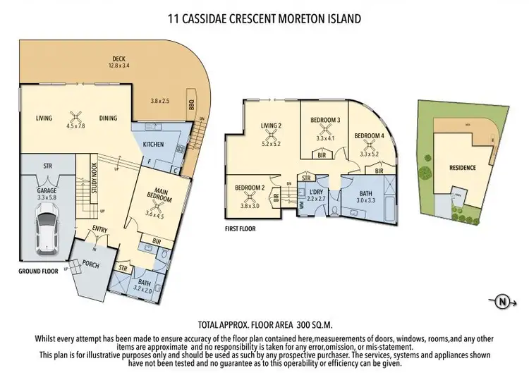 Floorplan of Homely house listing, 11 Cassidae Crescent, Tangalooma QLD 4025