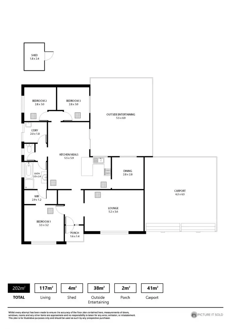 Floorplan of Homely house listing, 2 Nicholls Crescent, Burton SA 5110